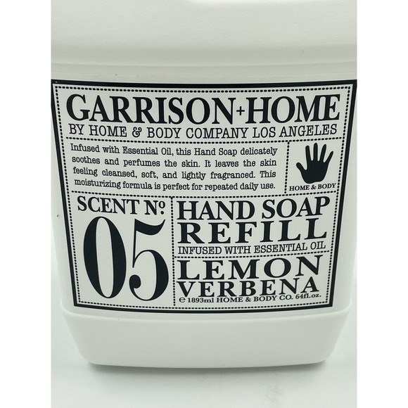 Garrison + Home No. 5  LEMON VERBENA Foaming Hand Soap Refill 64 oz W Eucalyptus - Picture 5 of 6